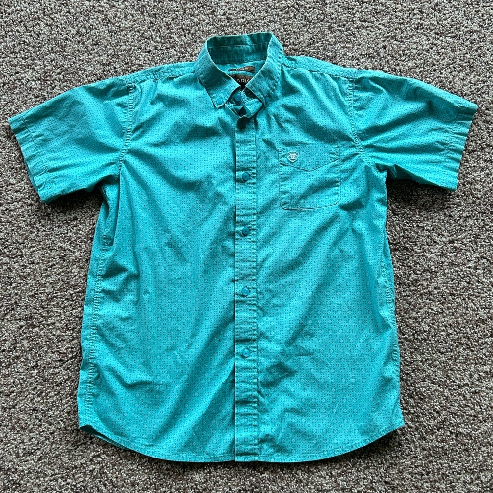 Ariat Kids Turquoise Button Down Shirt